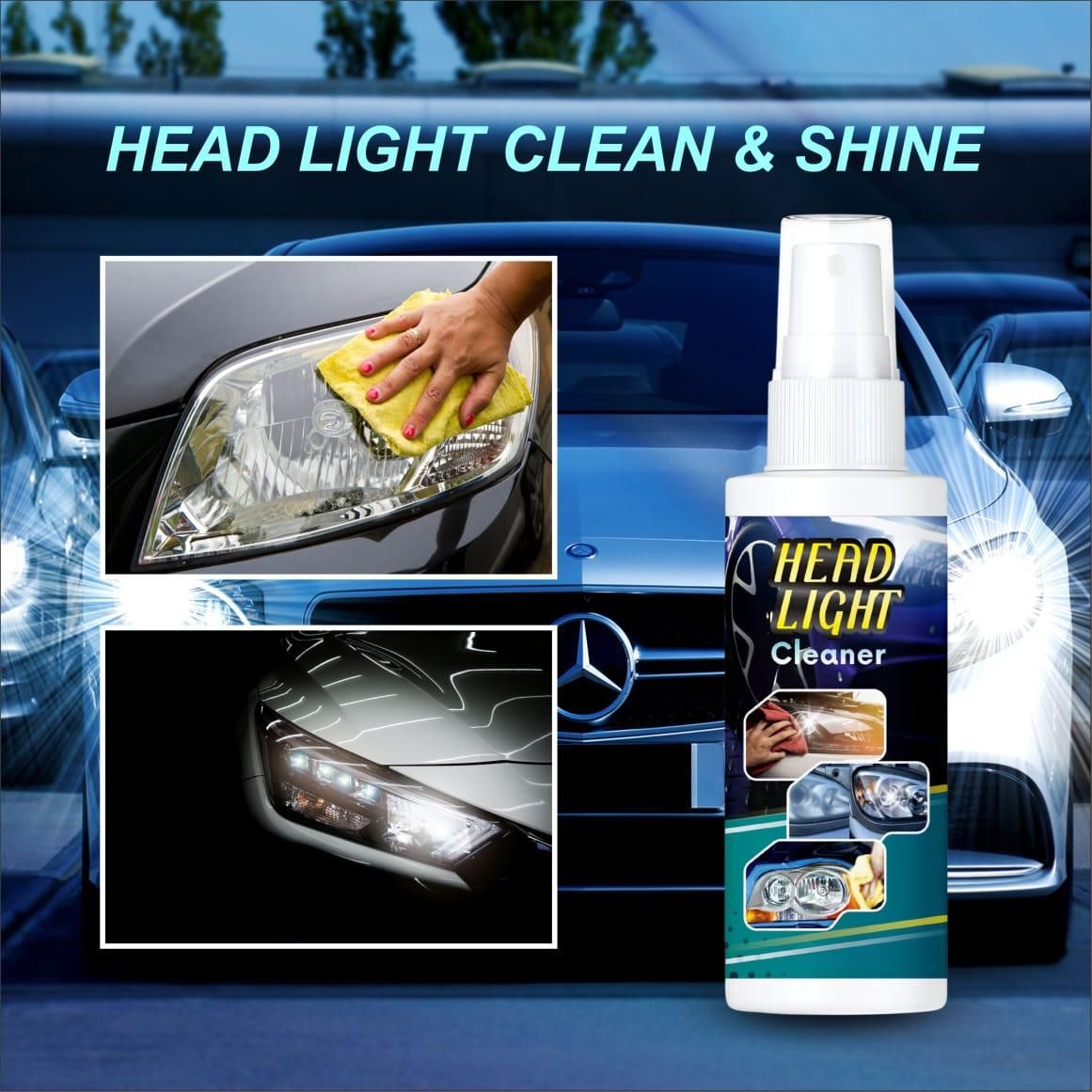 💥Buy 1 Get 2 Free💥 Powerful Headlight Cleaner (Pack of 3)