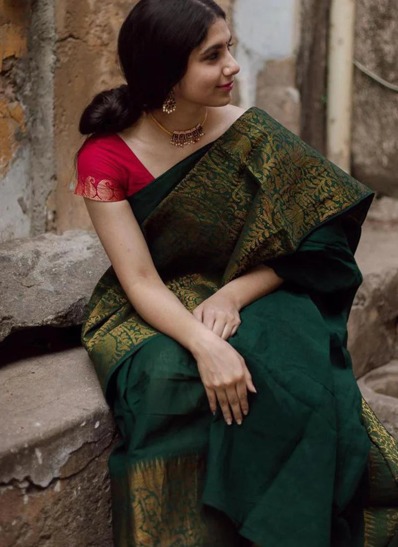 Kala Niketan Festive Wear Woven Art Silk Saree
