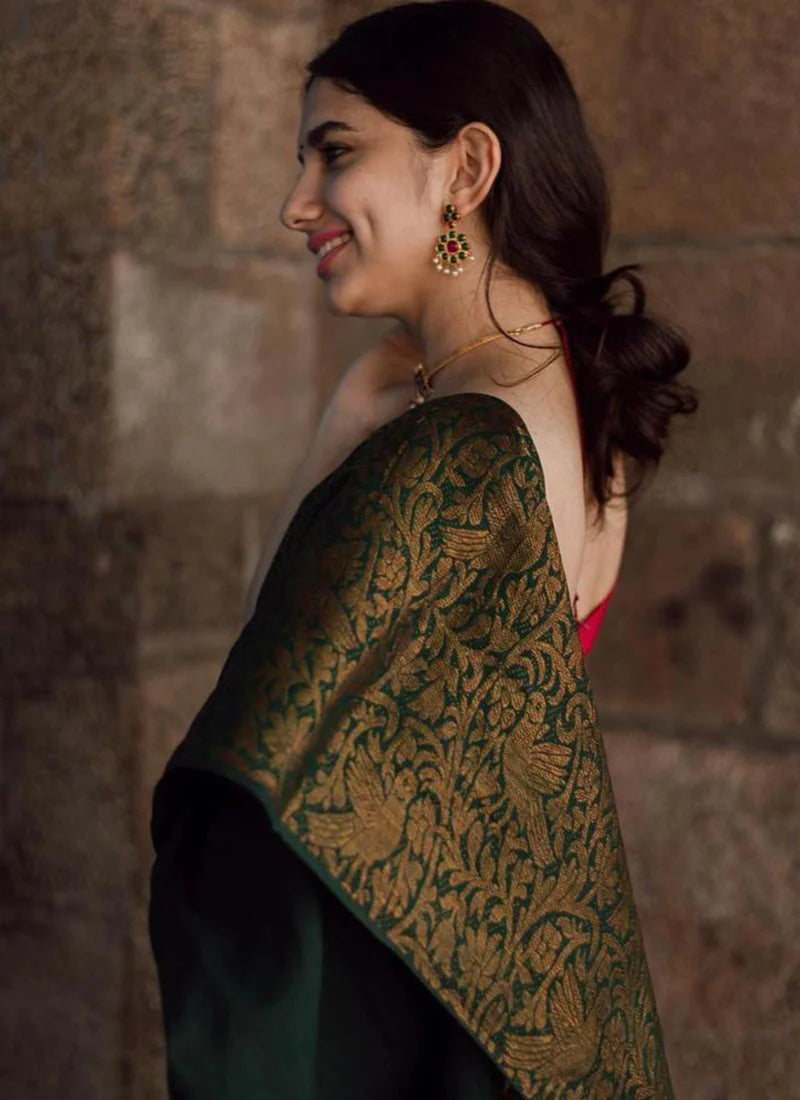Kala Niketan Festive Wear Woven Art Silk Saree