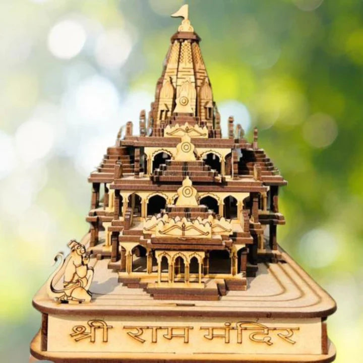 🙏Ayodhya Shri Ram Mandir 3D Wooden Temple (🌟FLAT 50% OFF🌟)