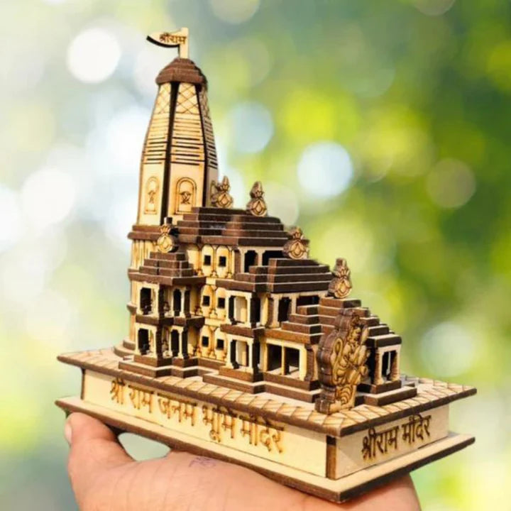 🙏Ayodhya Shri Ram Mandir 3D Wooden Temple (🌟FLAT 50% OFF🌟)