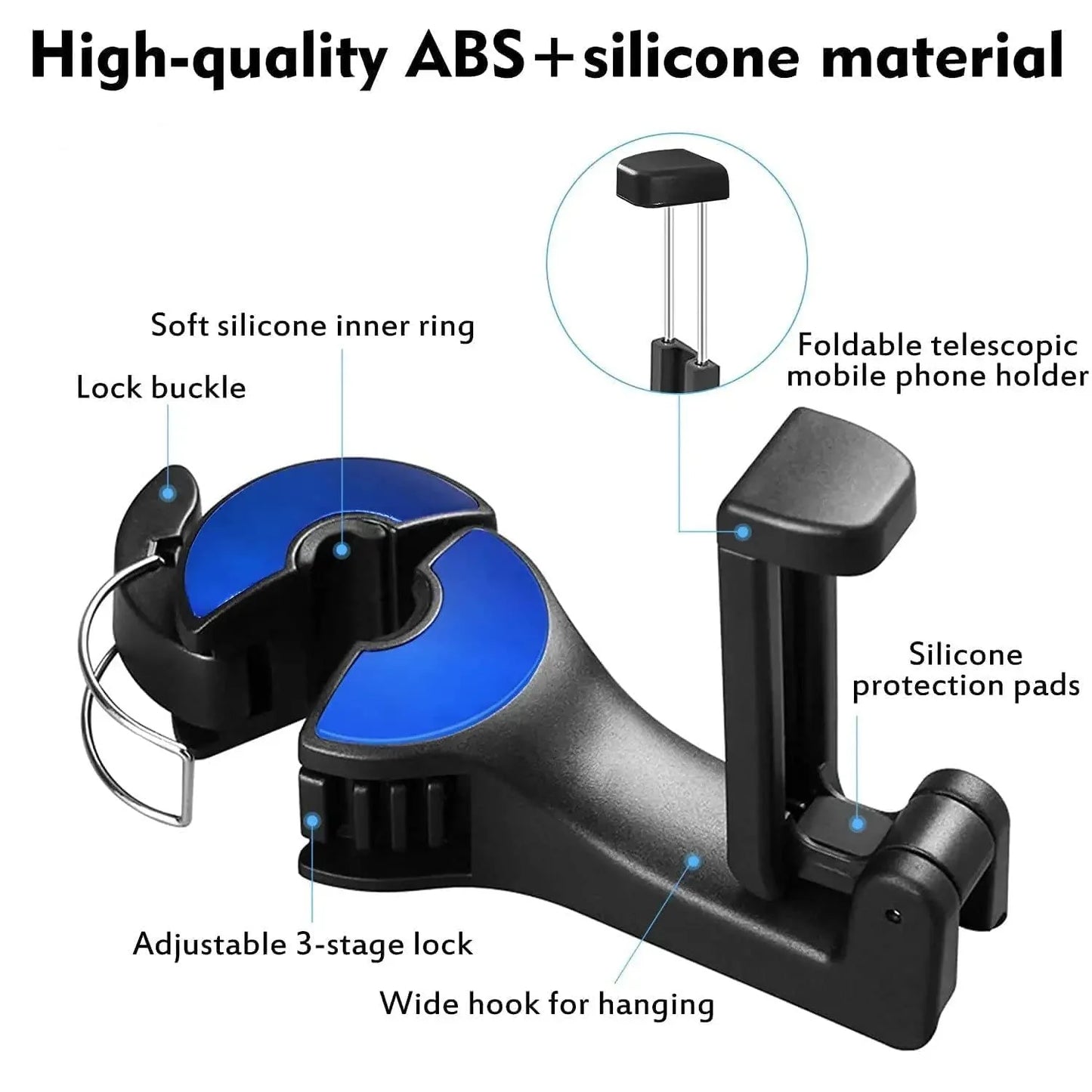 Car Back Seat Hooks ( 🔥BUY 1 GET 1 FREE🔥) (4.9 ⭐⭐⭐⭐⭐ 89,555 REVIEWS)