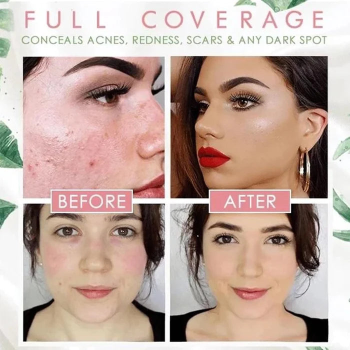 ❤️Waterproof CC Cream With Free Mushroom Head Makeup Brush  (4.9 ⭐⭐⭐⭐⭐ 95,519 REVIEWS)