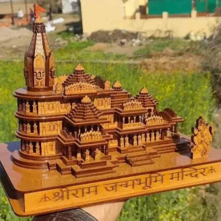 🙏Ayodhya Shri Ram Mandir 3D Wooden Temple (🌟FLAT 50% OFF🌟)