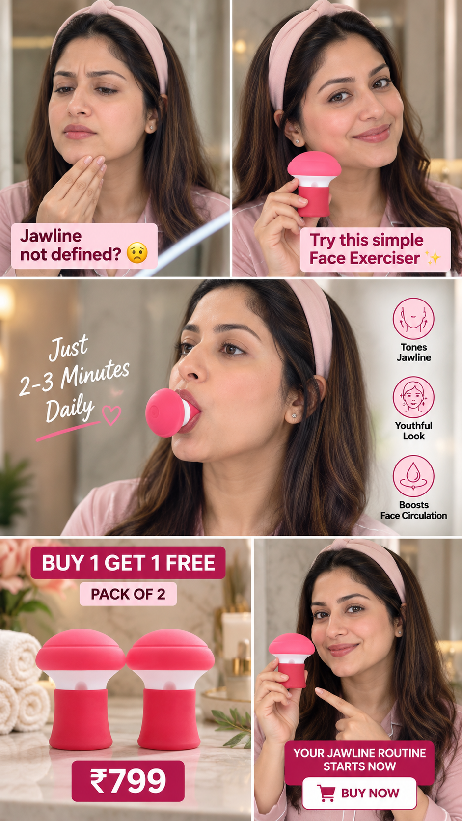 Premium Mouth Exercise Tool™ | Pack of 2 | Buy 1 Get 1 FREE