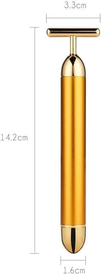 🔥 HOT SALE 🔥 24K Gold T-Shape Vibrating Face Massager 🌟50% OFF🌟🌟