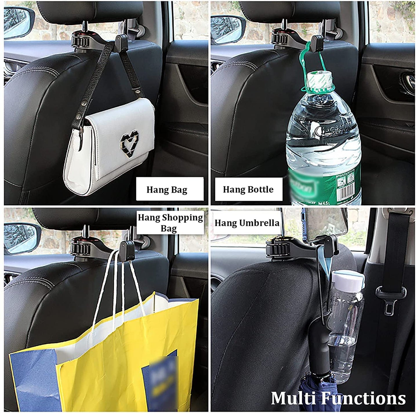 Car Back Seat Hooks ( 🔥BUY 1 GET 1 FREE🔥) (4.9 ⭐⭐⭐⭐⭐ 89,555 REVIEWS)