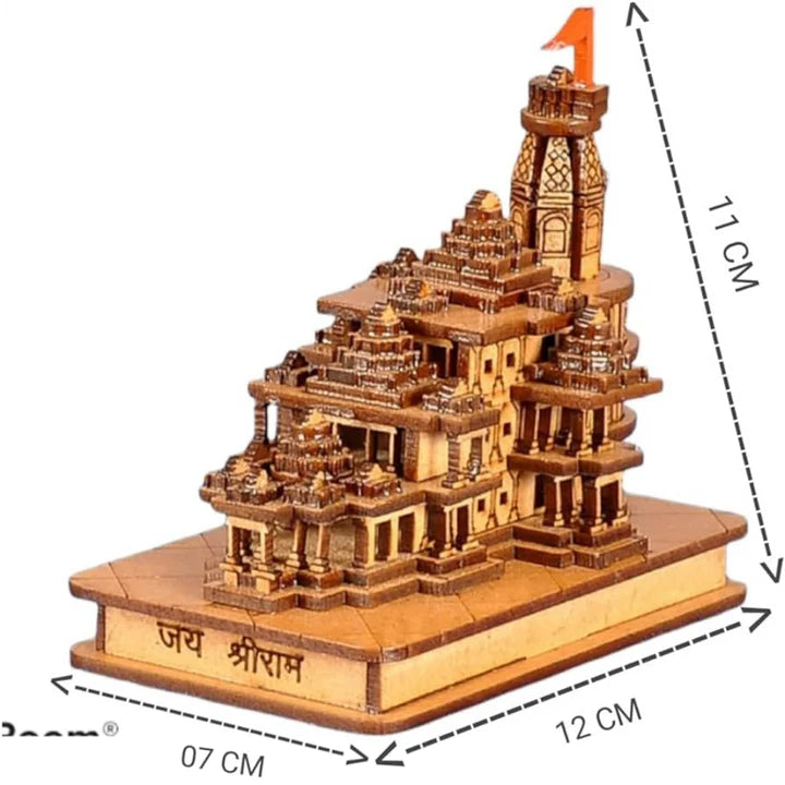 🙏Ayodhya Shri Ram Mandir 3D Wooden Temple (🌟FLAT 50% OFF🌟)