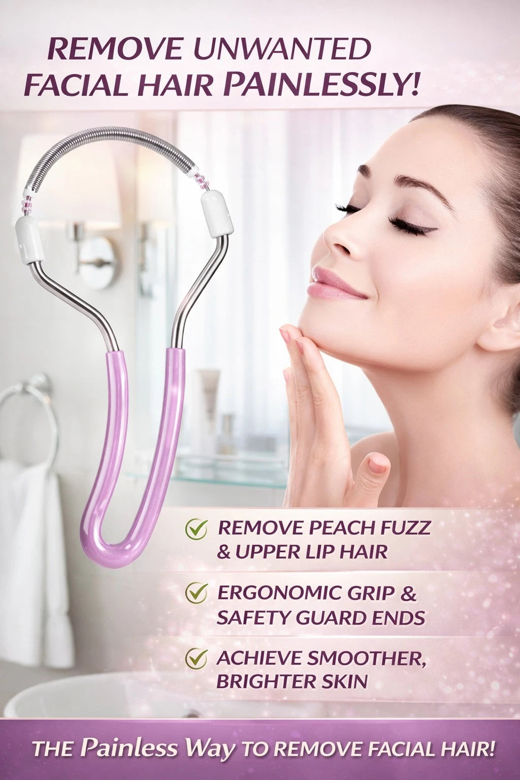 🔥 Hot Selling 🔥 DermaSilk™️ Painless Facial Hair Remover (Buy 1 Get 1 Free) - Pack Of 2