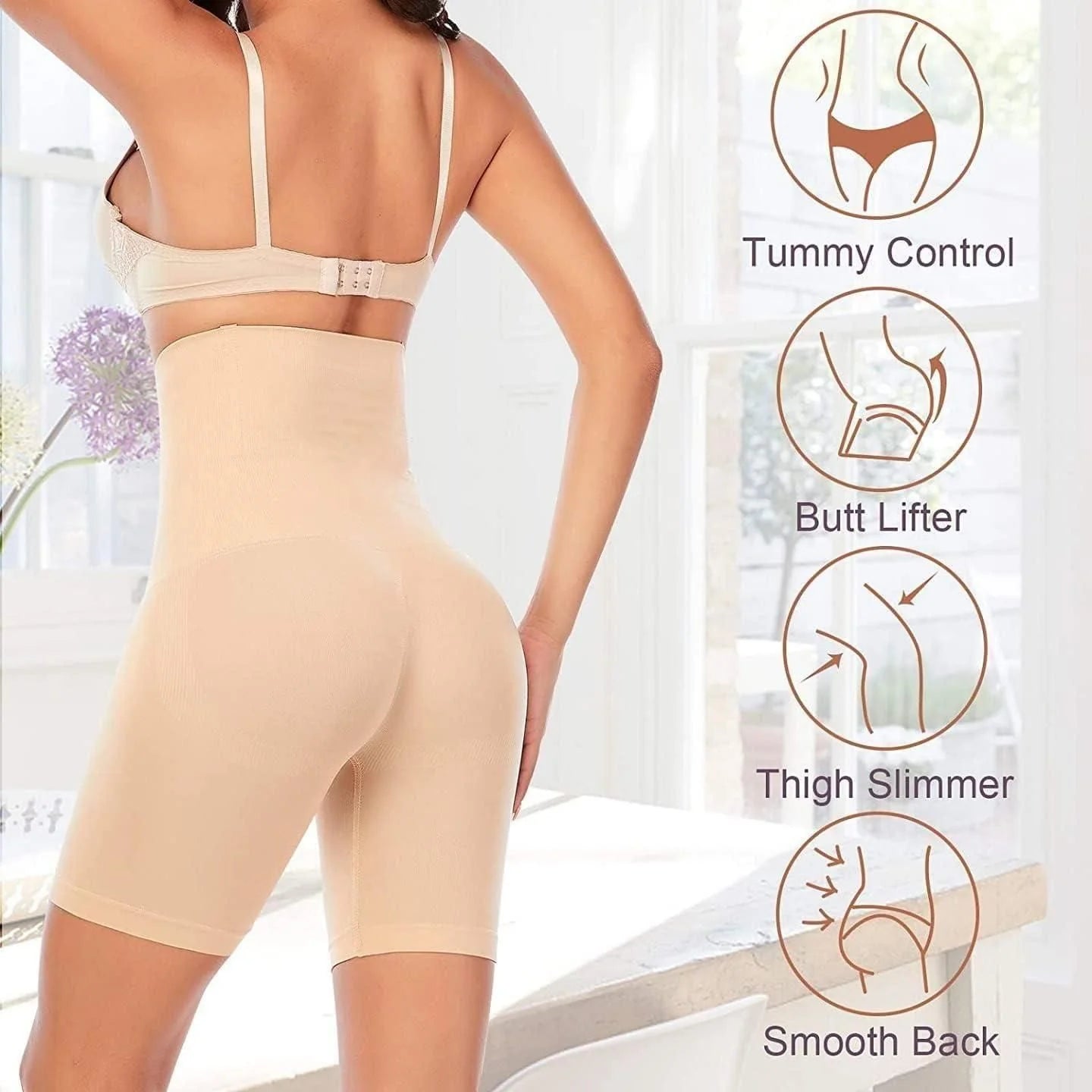 🔥Hot Sale🔥Imported Tummy Control Shapewear & Thigh Slimmer - Free Size