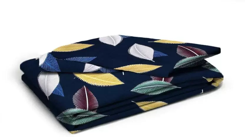 Premium Elastic Fitted Double Bedsheet with 2 Pillow Covers