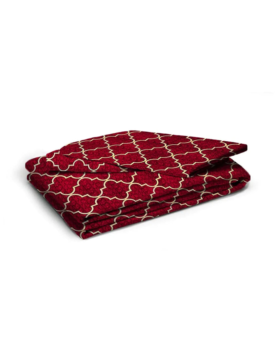 Premium Elastic Fitted Double Bedsheet with 2 Pillow Covers
