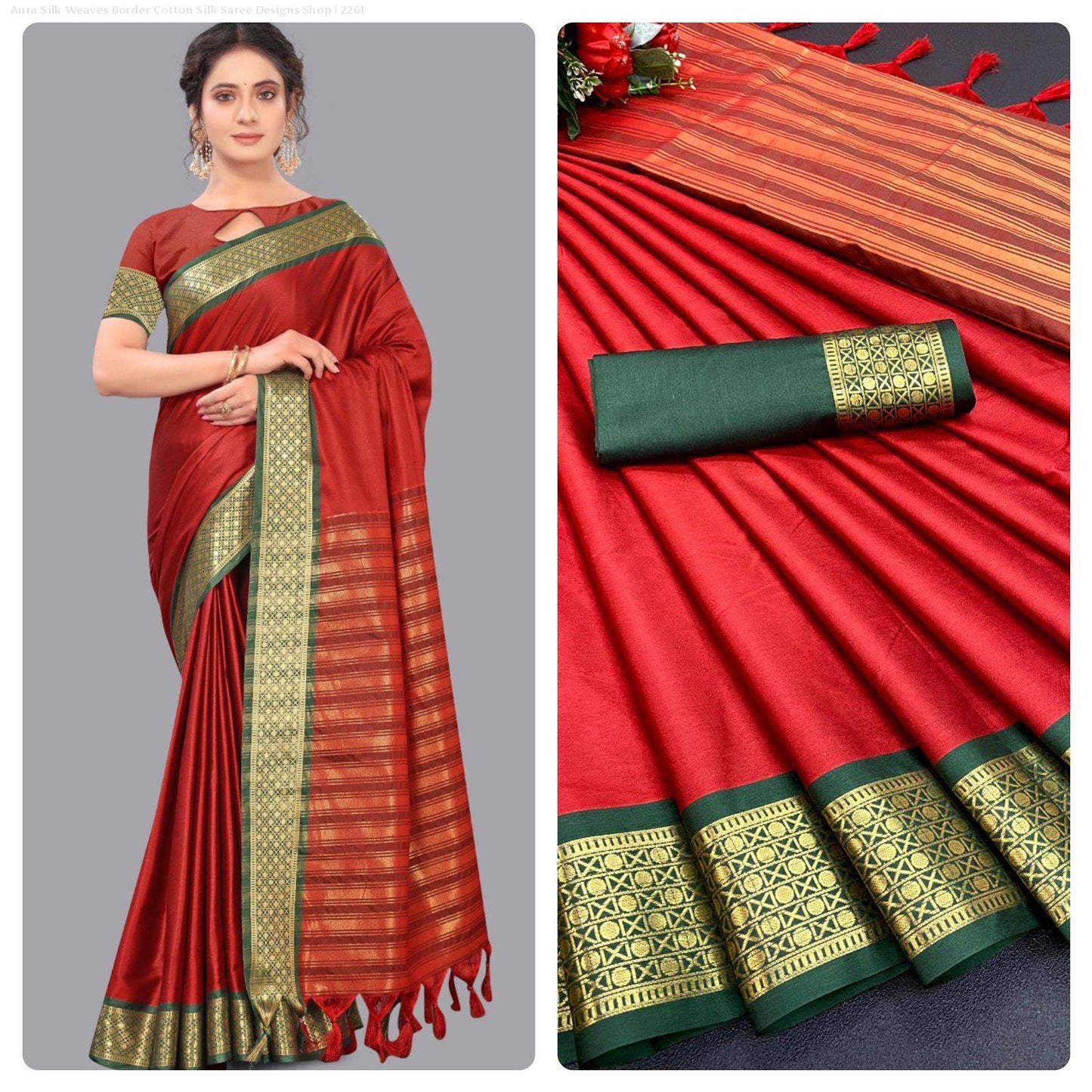 Kala Niketan Cotton Silk Designer Weaving Saree ( 8 Colors Available)