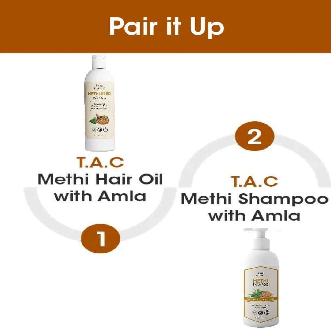 🌟Flash SALE🌟 Imported Natural Methi Seed hair growth & Anti Hair Fall Shampoo with 🔥Free Hair growth Oil 🔥