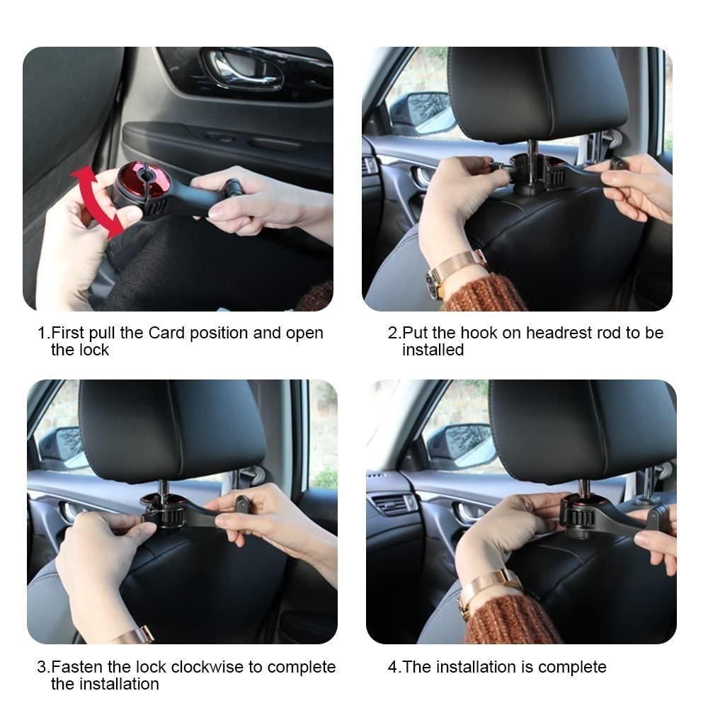 Car Back Seat Hooks ( 🔥BUY 1 GET 1 FREE🔥) (4.9 ⭐⭐⭐⭐⭐ 89,555 REVIEWS)