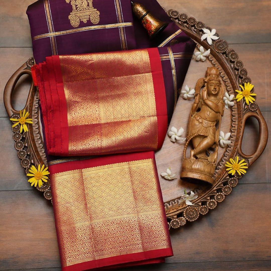 Kala Niketan Marvellous Kanchipuram Silk Saree with Blouse