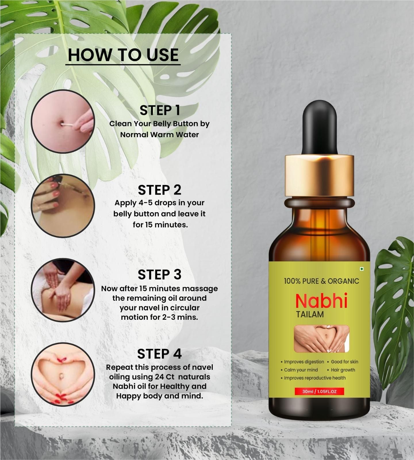 💖Original RAMBAN MULTI-BENEFIT NABHI TAILAM [100% 🌿🌿Herbal]🔥Buy 1 Get 1 Free🔥(5/5 ⭐⭐⭐⭐⭐ 72,931 REVIEWS)