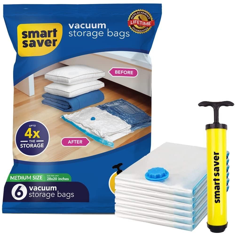 Reusable Vacuum Ziplock  Sealer Bag for Travel & Pump ⭐️⭐️⭐️⭐️⭐️ (5891+)