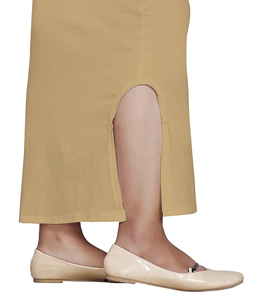 Women Saree Shapewear with Side Slit in Skin (Petticoat)